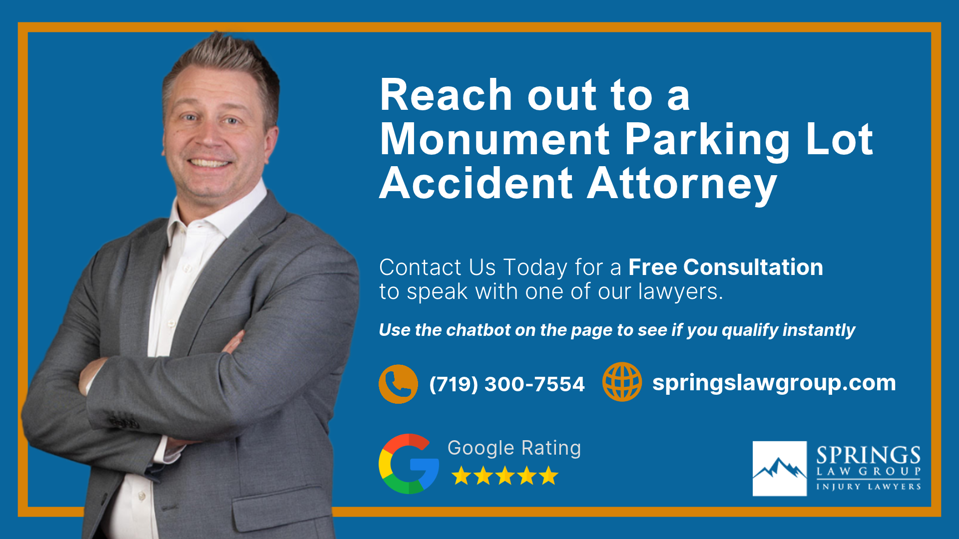 Reach out to a Monument Parking Lot Accident Attorney