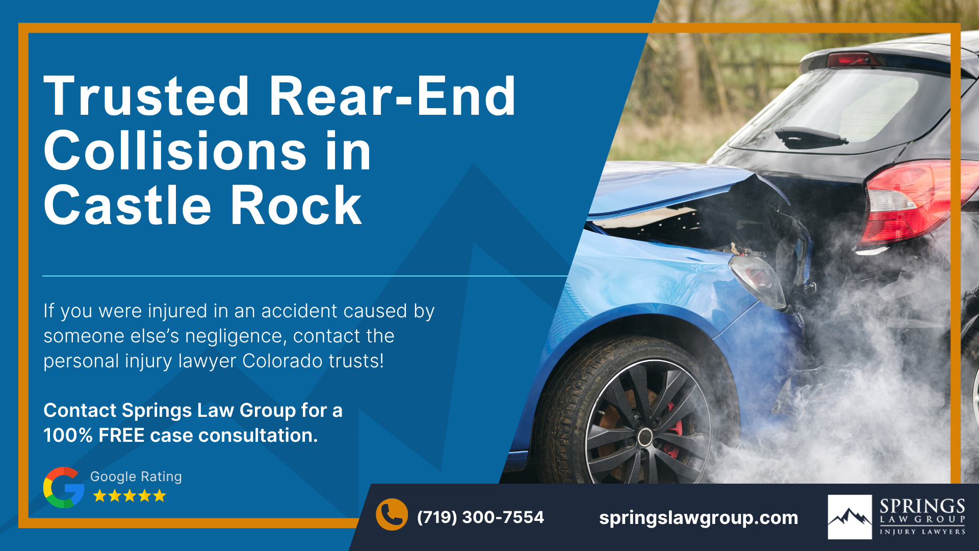 Reach Out to a Castle Rock Attorney After a Rear-End Collision; Rear-End Collisions in Castle Rock
