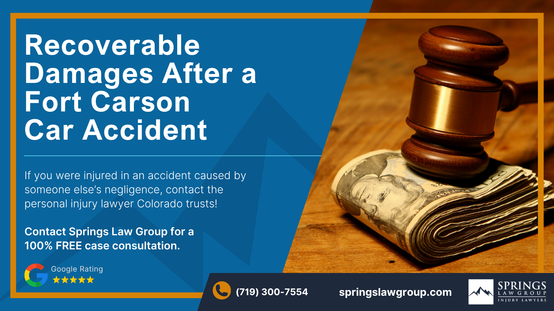 Ask a Fort Carson Attorney for Help to Recover Damages Following a Car Accident; Recoverable Damages After a Fort Carson Car Accident