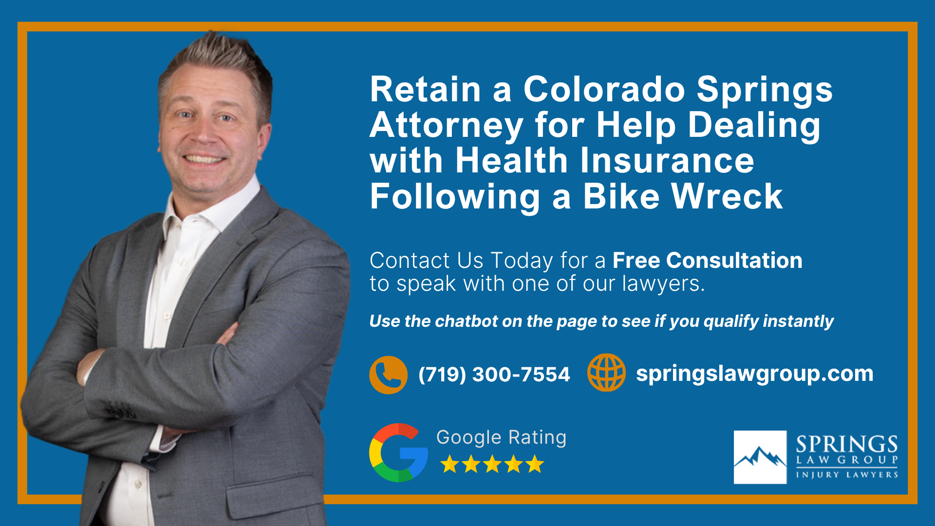 Retain a Colorado Springs Attorney for Help Dealing with Health Insurance Following a Bike Wreck