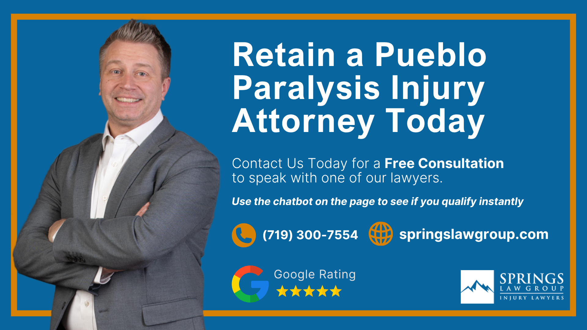 Retain a Pueblo Paralysis Injury Attorney Today