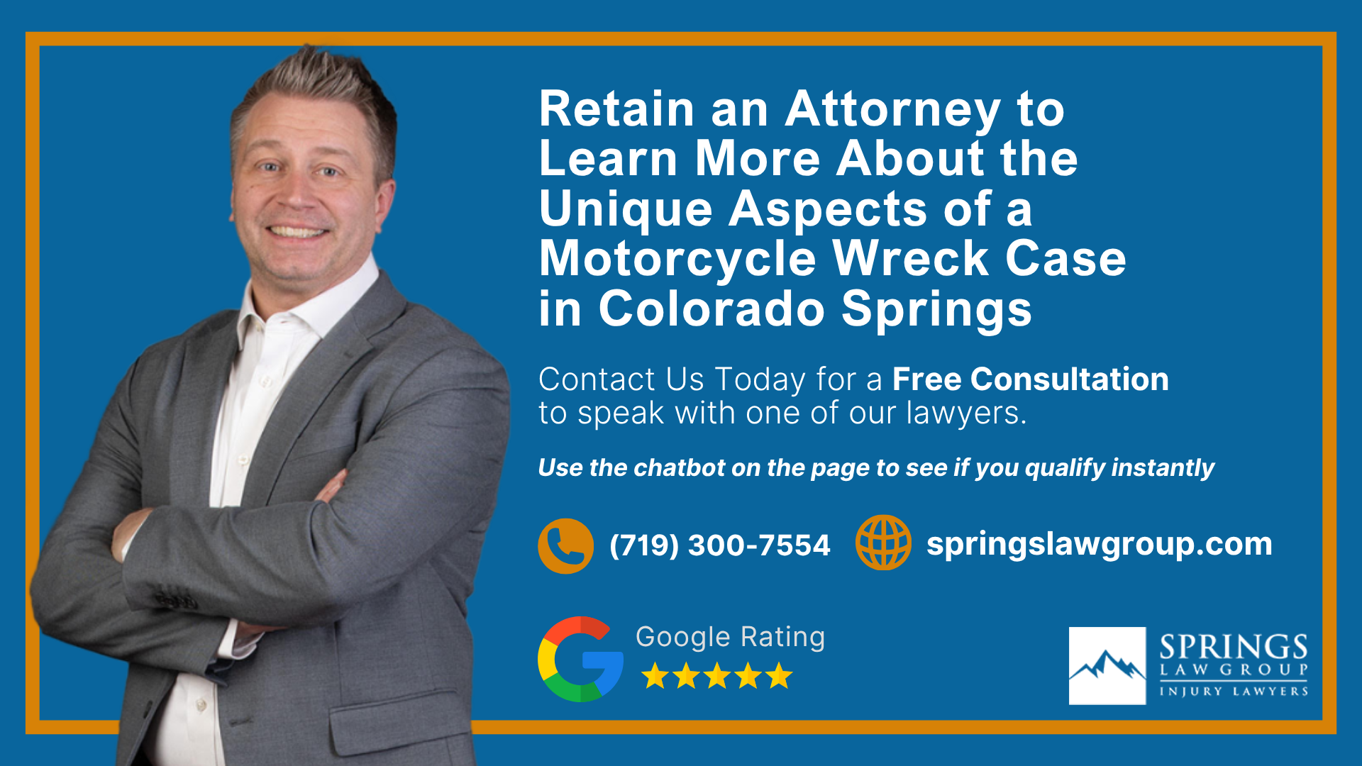 Retain an Attorney to Learn More About the Unique Aspects of a Motorcycle Wreck Case in Colorado Springs