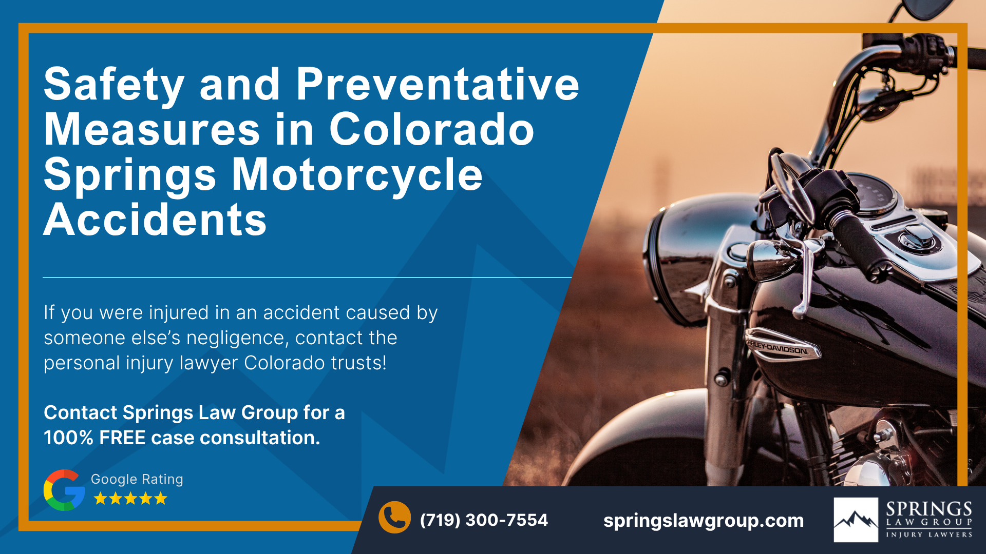 Contact a Colorado Springs Attorney to Learn More About Preventing Motorcycle Wrecks; Safety and Preventative Measures in Colorado Springs Motorcycle Accidents