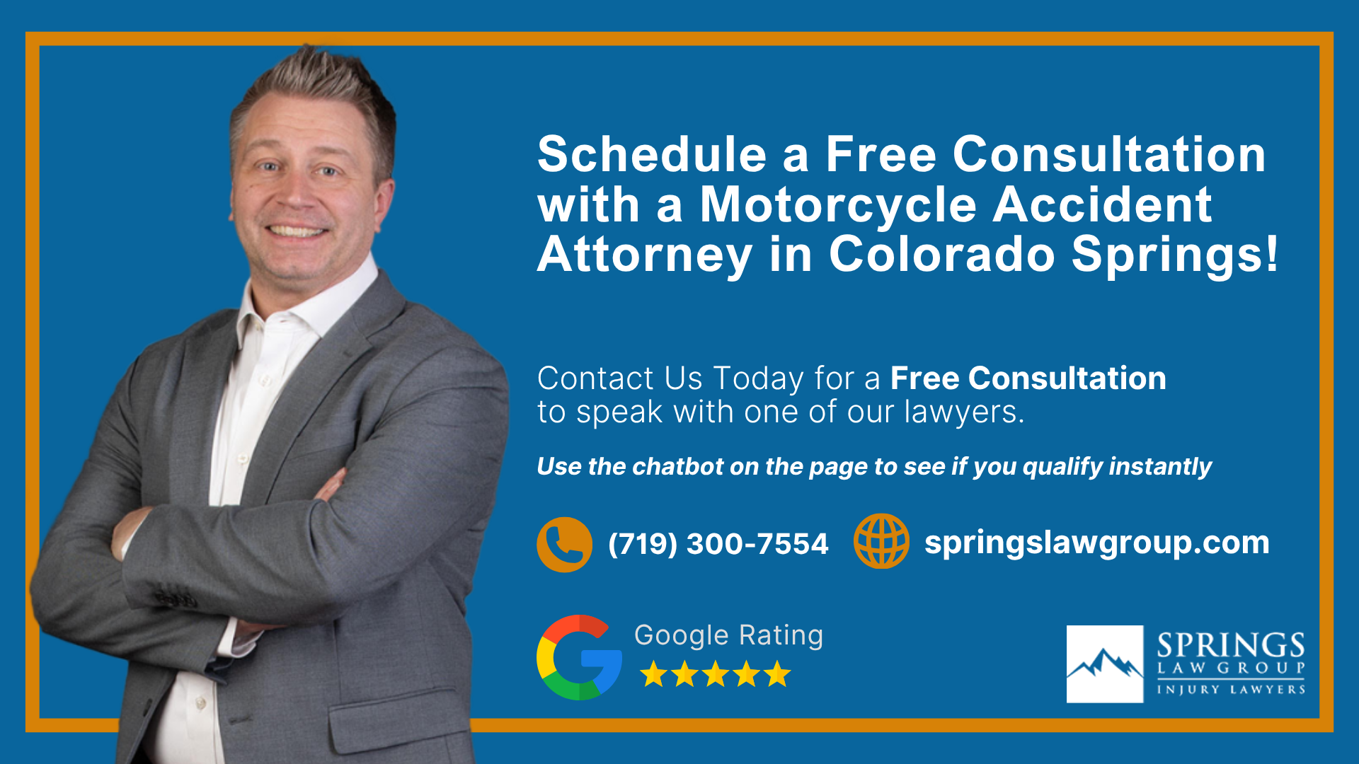 Schedule a Free Consultation with a Motorcycle Accident Attorney in Colorado Springs!