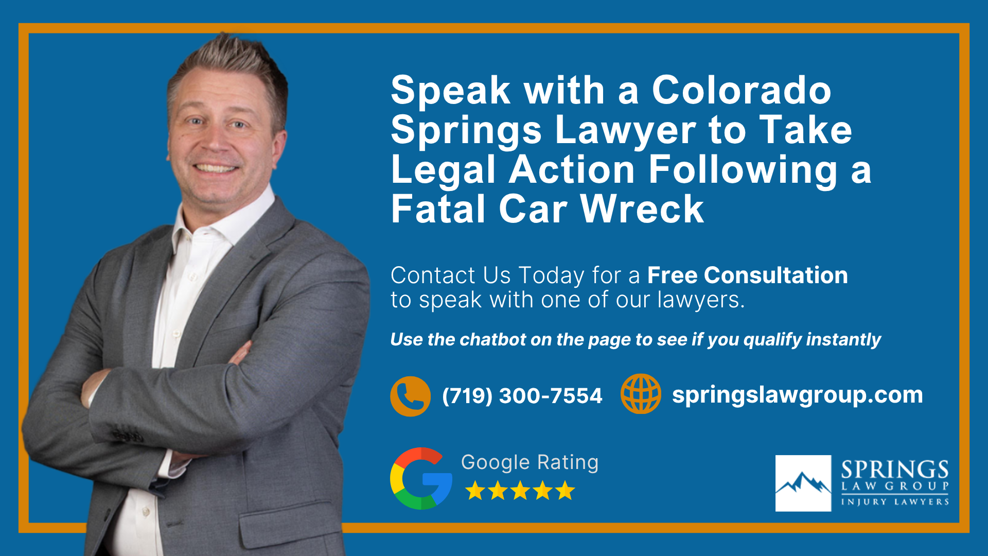 Fatal Car Accidents in Colorado Springs; What To Do After a Fatal Car Accident in Colorado Springs, Colorado; The Legal Process of Fatal Car Accidents in Colorado Springs; When Can You File a Fatal Car Accident Claim in Colorado; How Fatal Car Accidents Occur in Colorado Springs; Types of Injuries That Can Lead to Fatal Outcomes; Who Can Bring a Claim After a Deadly Car Wreck?; Do You Qualify for a Personal Injury Lawsuit; Damages in Fatal Car Accident Cases; Gathering Evidence For Your Claim; Speak with a Colorado Springs Lawyer to Take Legal Action Following a Fatal Car Wreck