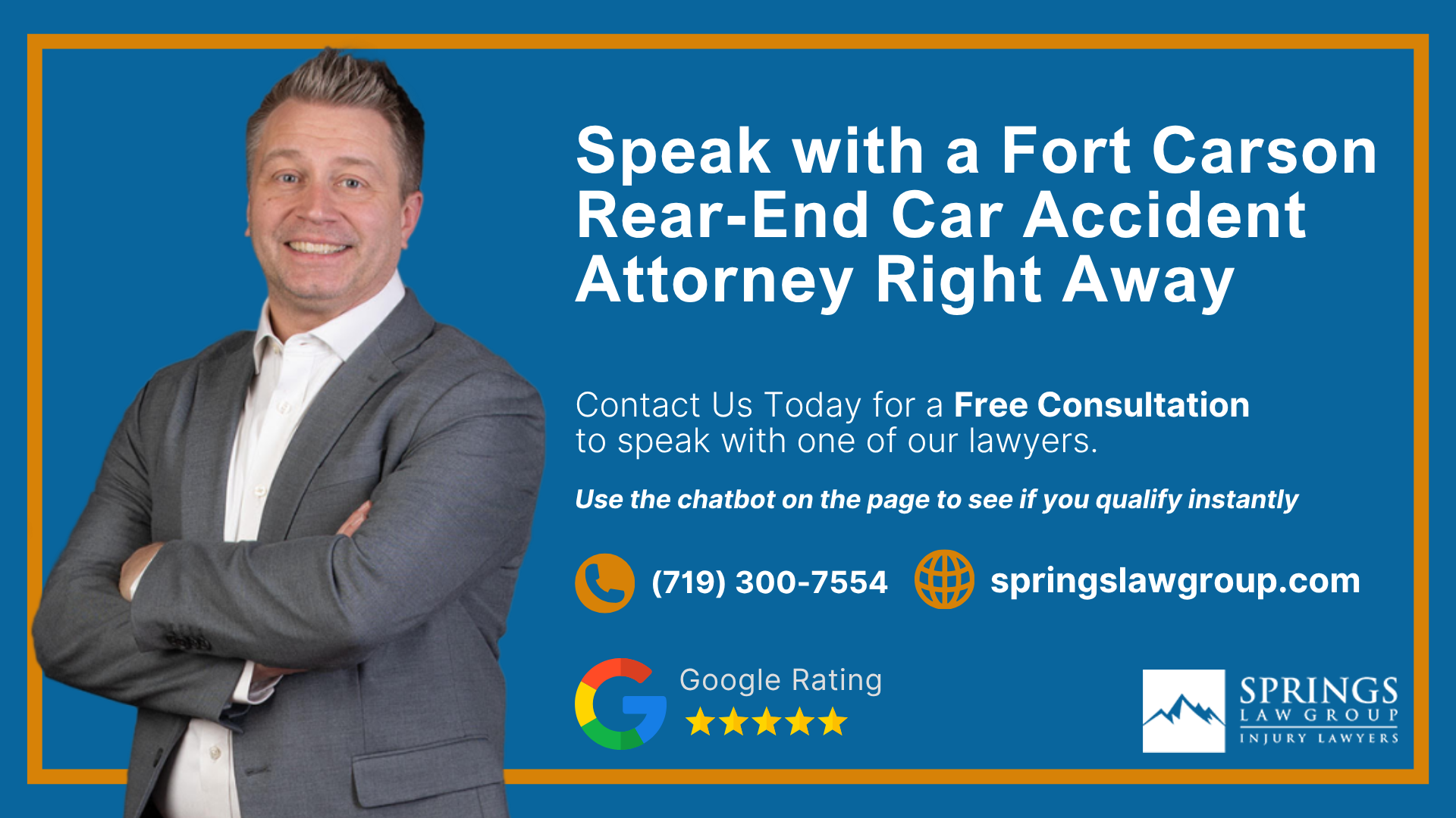 Speak with a Fort Carson Rear-End Car Accident Attorney Right Away