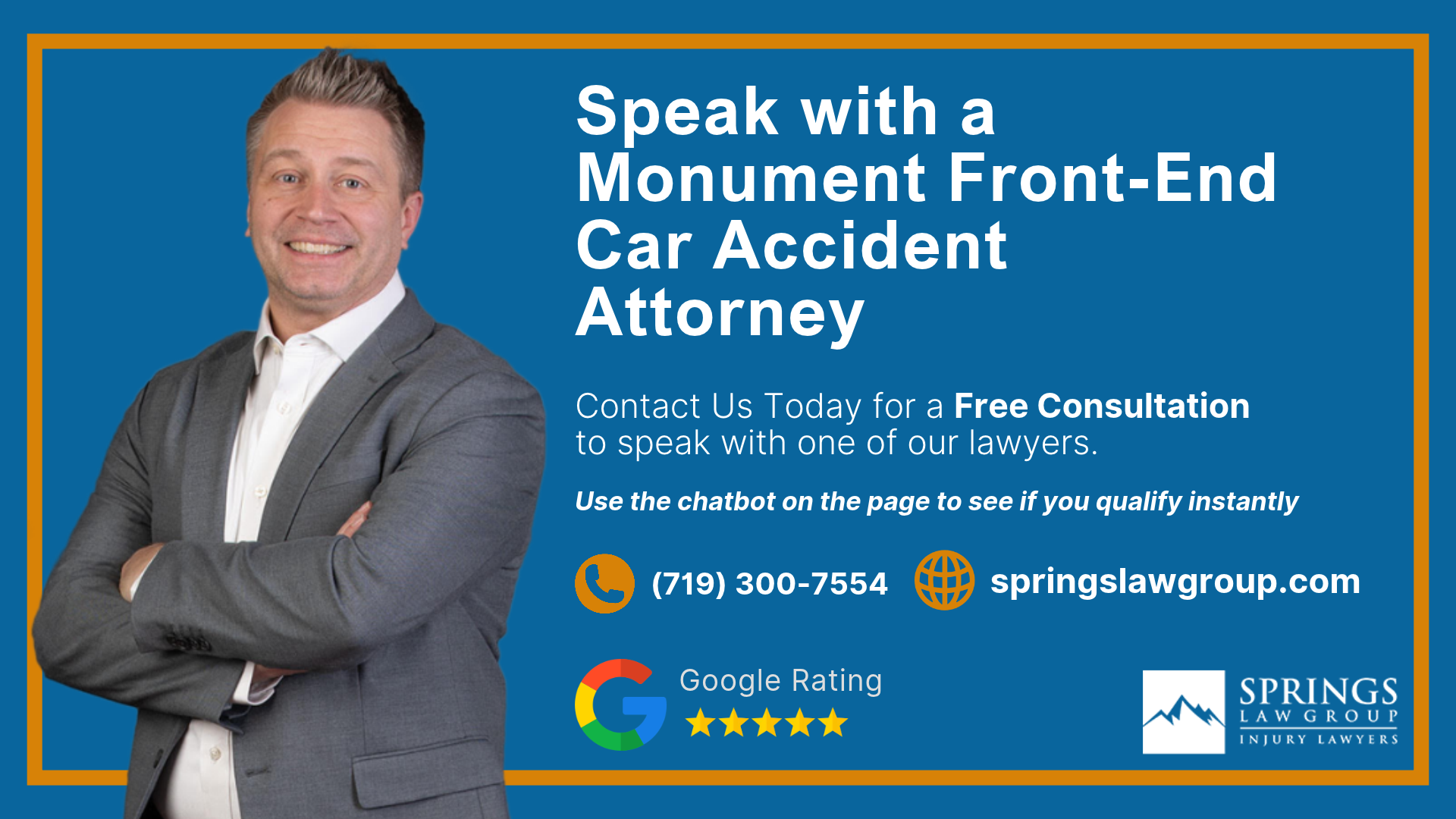 Speak with a Monument Front-End Car Accident Attorney