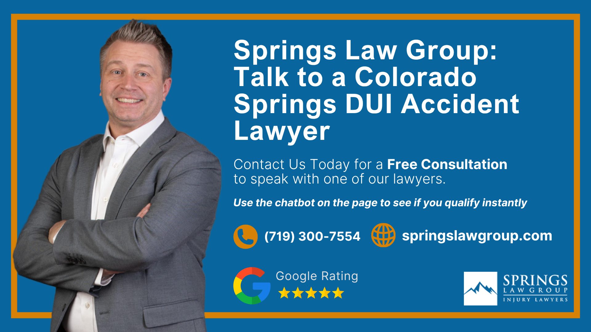 Steps to Take After a DUI Accident in Colorado Springs; Steps to Take After a DUI Accident in Colorado Springs; Criminal DUI Case vs. Civil Injury Claim (2); Common Injuries in Distracted Driving Crashes; Steps to Take After a DUI Accident in Colorado Springs; Steps to Take After a DUI Accident in Colorado Springs; Criminal DUI Case vs. Civil Injury Claim (2); Common Injuries in Distracted Driving Crashes; Evidence in a Distracted Driving Accident Case; Damages in Drunk Driving Personal Injury Claims; Springs Law Group_ Talk to a Colorado Springs DUI Accident Lawyer