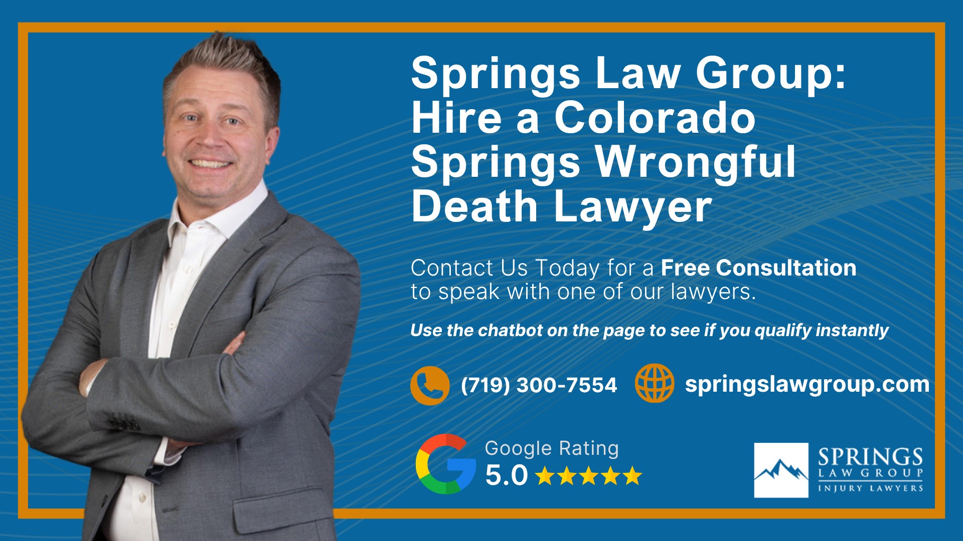 Meet Our Experienced Wrongful Death Lawyers; Meet Our Experienced Wrongful Death Lawyers (2); How Much Does it Cost to Hire a Wrongful Death Lawyer from Springs Law Group; The Legal Process for a Wrongful Death Lawsuit in Colorado; Who is Eligible to File Wrongful Death Claims in Colorado; Common Types of Fatal Accidents Resulting in Wrongful Death Claims; Do You Qualify to File a Wrongful Death Claim in Colorado Springs; Gathering Evidence for a Wrongful Death Lawsuit; Damages in Colorado Springs Wrongful Death Lawsuits; Springs Law Group_ Hire a Colorado Springs Wrongful Death Lawyer