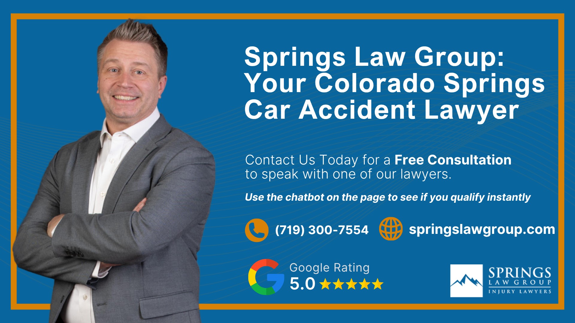 What Types of Car Accident Claims Can Springs Law Group Assist Me With; Meet Our Colorado Springs Car Accident Lawyers; Christopher Nicolaysen_ Colorado Springs Car Accident Lawyer; What to Do After a Car Accident in Colorado Springs, CO; Evidence in Car Accident Claims; Common Damages in a Personal Injury Case; Stay Away From Social Media After a Car Accident!; The Legal Process for a Car Accident Case in Colorado; Colorado Minimum Auto Insurance Requirements; Common Car Accident Injuries; Common Causes of Car Accidents in Colorado;  Springs Law Group_ Your Colorado Springs Car Accident Lawyer 