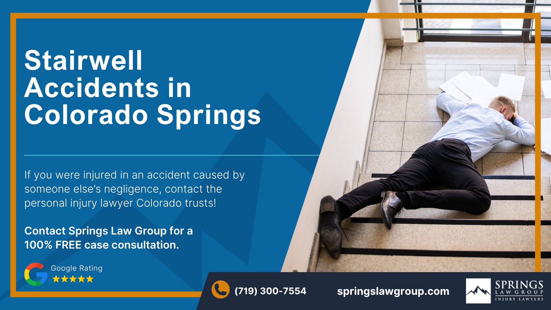 Ask our Colorado Springs Attorneys for Help Following a Stairwell Accident; Stairwell Accidents in Colorado Springs