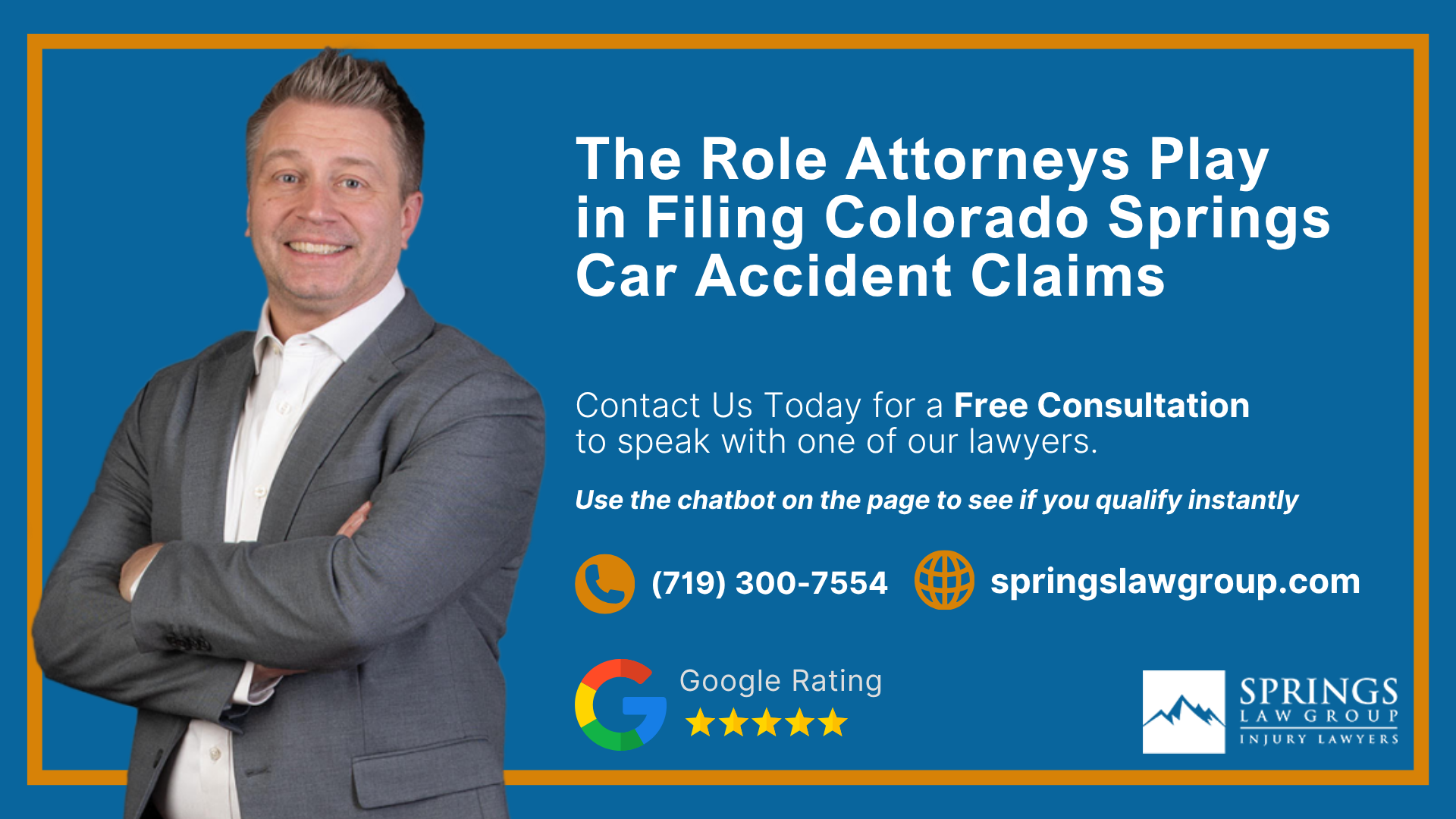 The Role Attorneys Play in Filing Colorado Springs Car Accident Claims