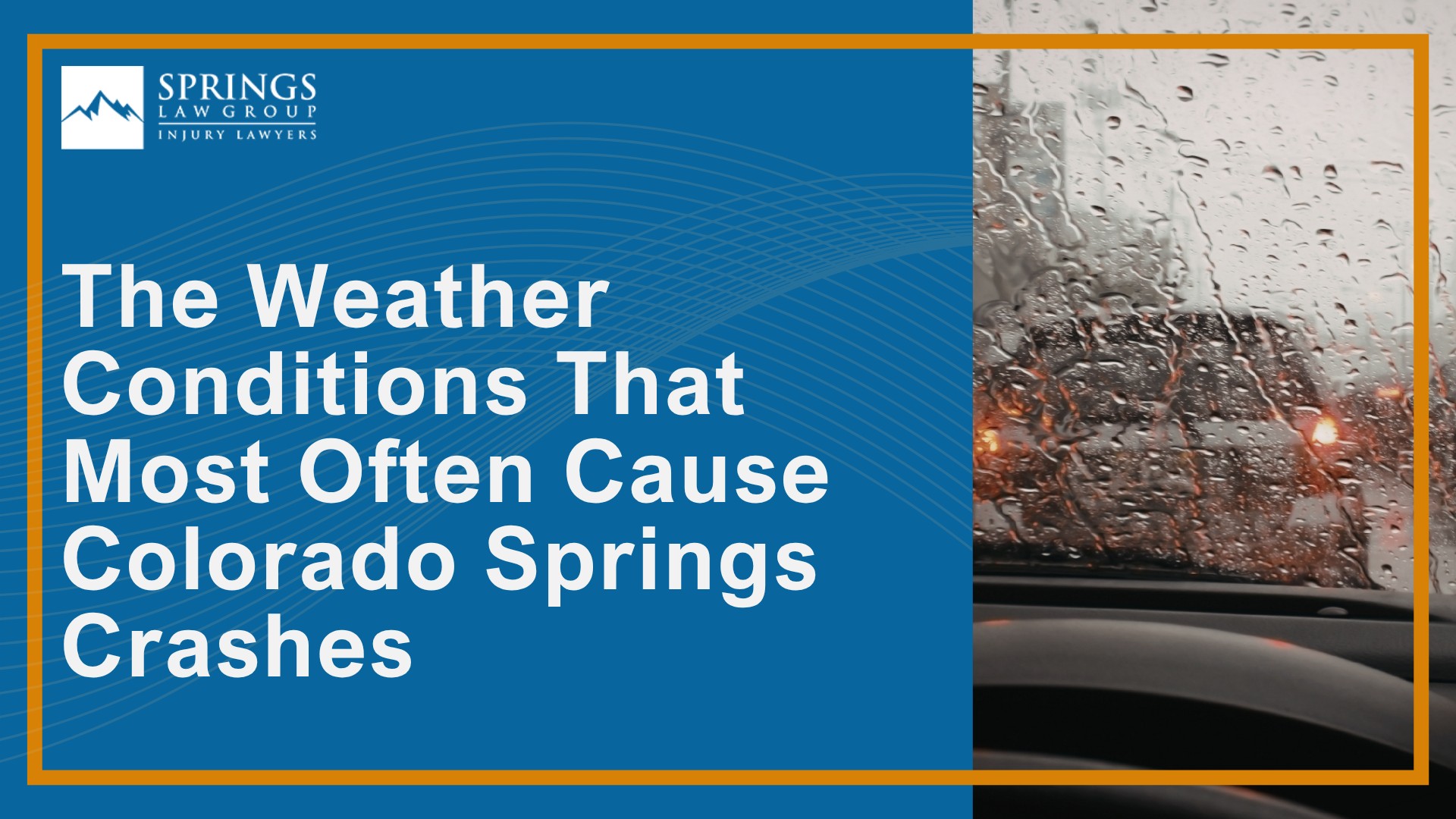 The Weather Conditions That Most Often Cause Colorado Springs Crashes