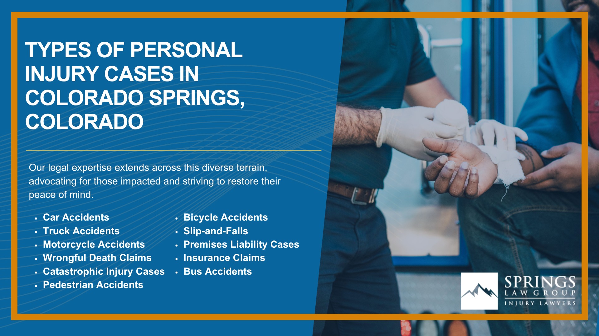 Types Of Personal Injury Cases In COLORADO SPRINGS, Colorado