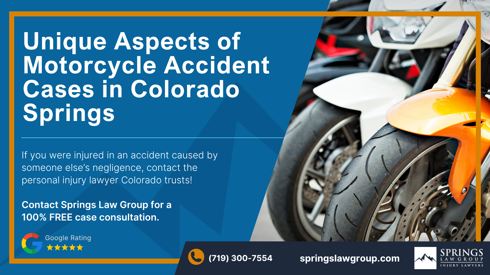 Retain an Attorney to Learn More About the Unique Aspects of a Motorcycle Wreck Case in Colorado Springs; Unique Aspects of Motorcycle Accident Cases in Colorado Springs
