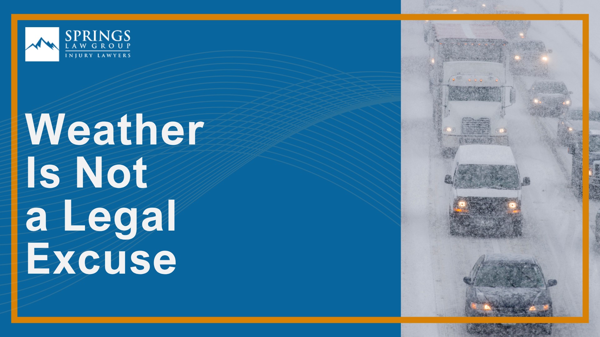 The Weather Conditions That Most Often Cause Colorado Springs Crashes; Snow, Ice, and Black Ice; When Bad Weather Still Means Someone Is Liable; Weather Is Not a Legal Excuse