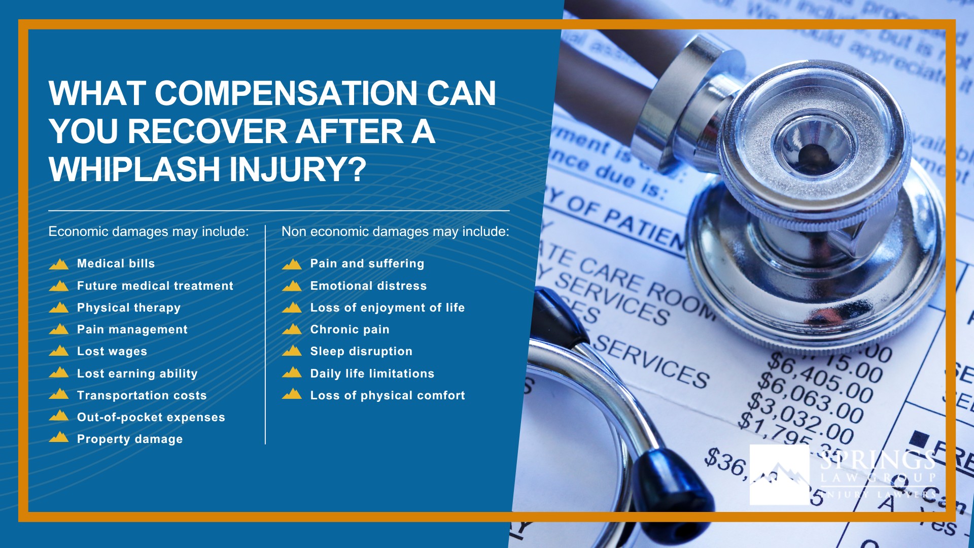 What Is Whiplash; How Whiplash Injury Claims Are Different From Other Personal Injury Cases; Common Causes of Whiplash Injuries in Colorado Springs; Rear-End Accidents and Whiplash Claims; Common Symptoms of Whiplash After an Accident; Why Whiplash Symptoms Can Appear Days After a Crash; Who Can Be Held Liable for a Whiplash Injury; What Is Whiplash; How Whiplash Injury Claims Are Different From Other Personal Injury Cases; Common Causes of Whiplash Injuries in Colorado Springs; Rear-End Accidents and Whiplash Claims; Common Symptoms of Whiplash After an Accident; Why Whiplash Symptoms Can Appear Days After a Crash; Who Can Be Held Liable for a Whiplash Injury; How Springs Law Group Investigates Whiplash Injury Claims; Evidence That Can Help Prove a Whiplash Injury Claim; Medical Treatment and Physical Therapy After Whiplash; What Compensation Can You Recover After a Whiplash Injury