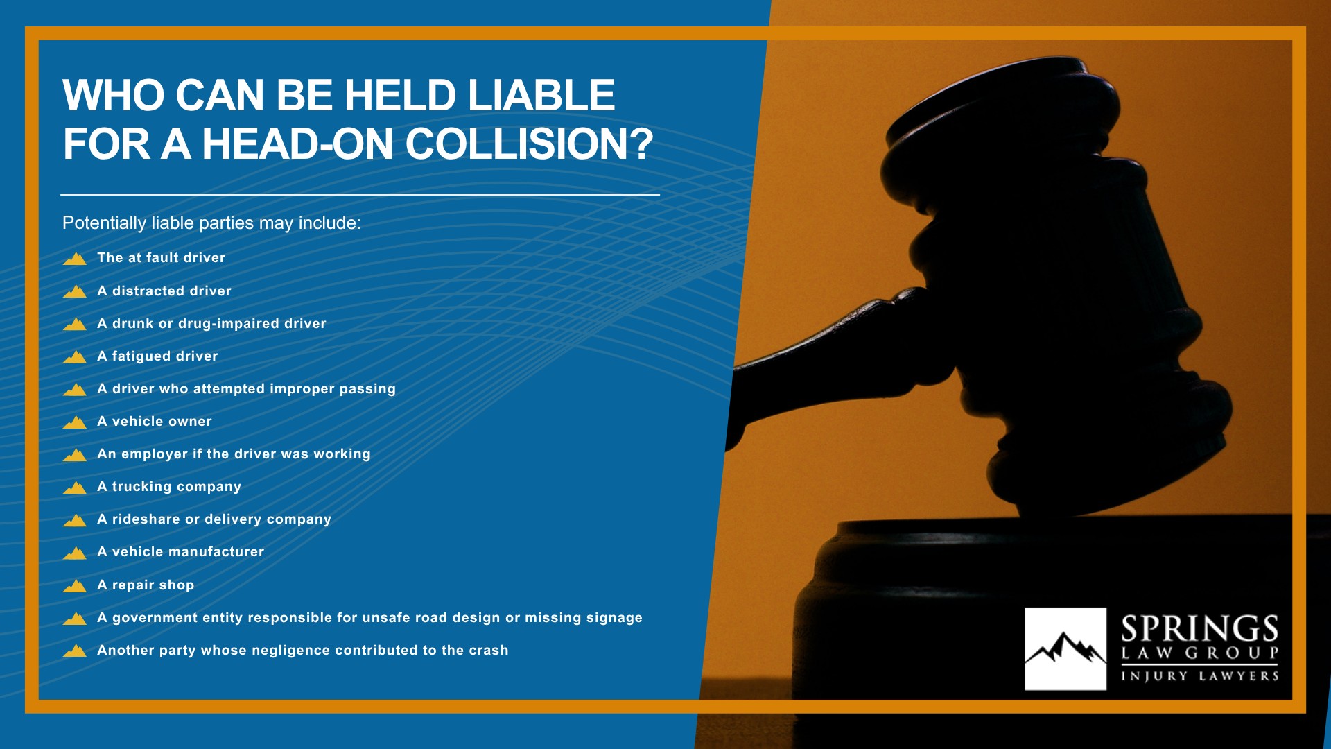 What Is a Concussion; Why Head-On Collisions Are Often So Serious; Common Causes of Head-On Collisions in Colorado Springs; Common Injuries Caused by Head-On Collisions; Who Can Be Held Liable for a Head-On Collision