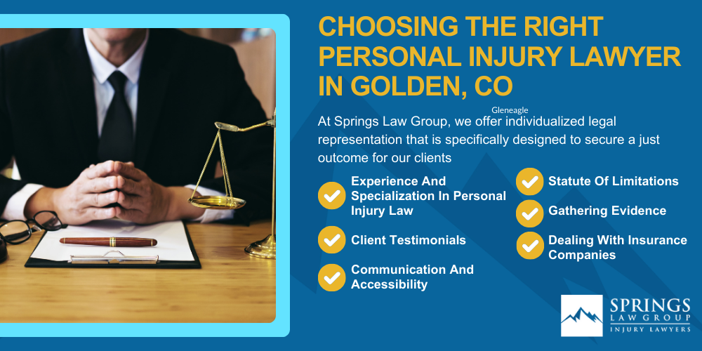 Hiring A Personal Injury Lawyer In Golden, Colorado (CO); Types Of Personal Injury Cases In Golden, Colorado (CO); Choosing The Right Personal Injury Lawyer In Golden, CO