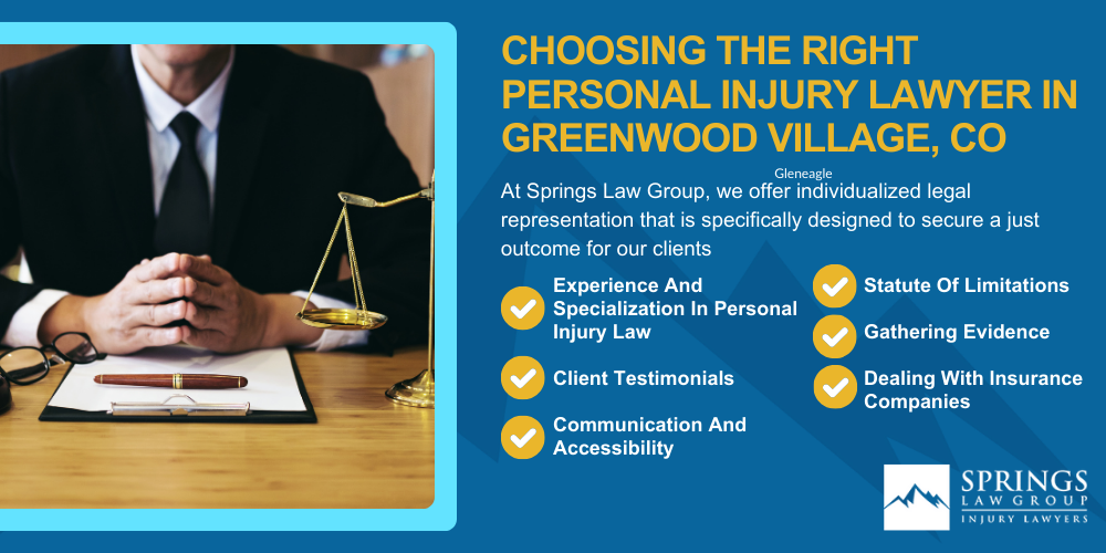 Hiring A Personal Injury Lawyer In Greenwood Village, Colorado (CO); Types Of Personal Injury Cases In Greenwood Village, Colorado (CO); Choosing The Right Personal Injury Lawyer In Greenwood Village, CO