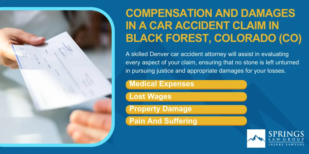Black Forest Car Accident Lawyer; Why Hire A Black Forest Car Accident Lawyer; Types Of Car Accident Claims In Black Forest, Colorado (CO); Understanding Negligence In Black Forest Car Accidents; What To Do After A Car Accident In Black Forest, Colorado (CO); Compensation And Damages In A Car Accident Claim In Black Forest, Colorado (CO)
