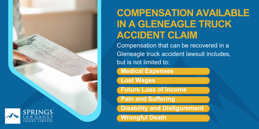 Liability In Trucking Accidents In Gleneagle, Colorado; Compensation Available In A Gleneagle Truck Accident Claim