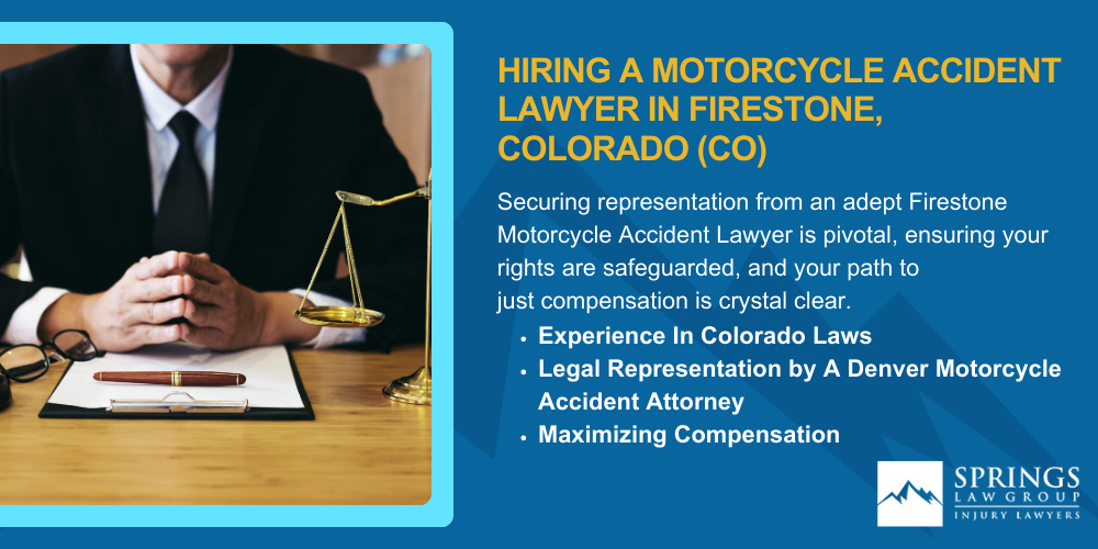 The #1 Motorcycle Accident Lawyers
In Firestone, Colorado (CO); Hiring A Motorcycle Accident Lawyer In Firestone, Colorado (CO)