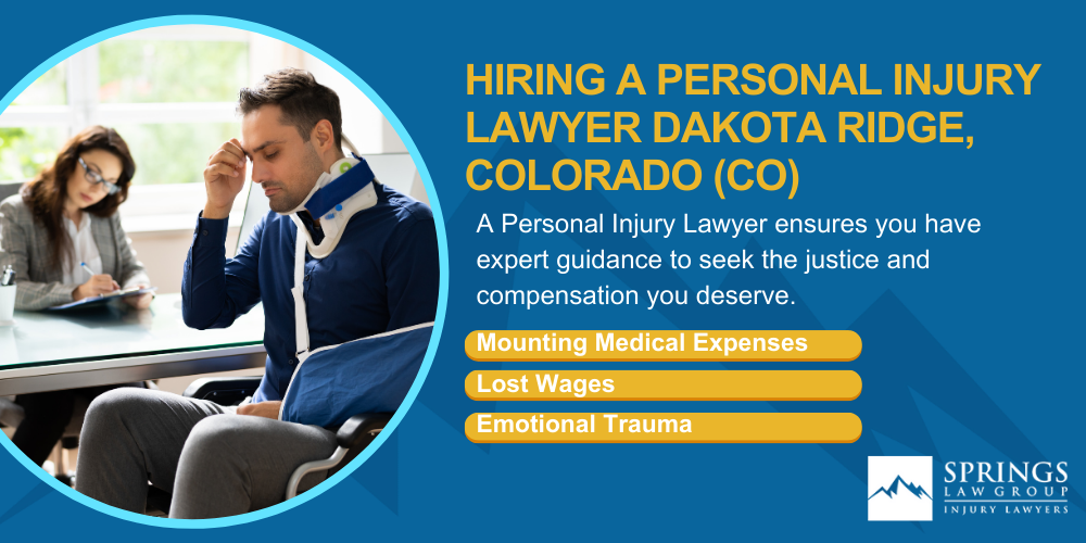 Hiring A Personal Injury Lawyer In Dakota Ridge, Colorado (CO)