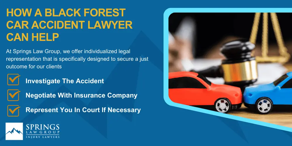 Black Forest Car Accident Lawyer; Why Hire A Black Forest Car Accident Lawyer; Types Of Car Accident Claims In Black Forest, Colorado (CO); Understanding Negligence In Black Forest Car Accidents; What To Do After A Car Accident In Black Forest, Colorado (CO); Compensation And Damages In A Car Accident Claim In Black Forest, Colorado (CO); How A Black Forest Car Accident Lawyer Can Help