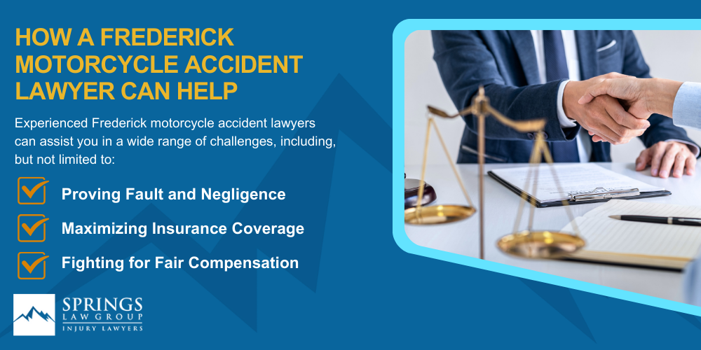Hiring A Motorcycle Accident Lawyer In Frederick, Colorado (CO); Types Of Motorcycle Accidents In Frederick, Colorado (CO); Motorcycle Insurance Laws In Frederick, Colorado (CO); Navigating The Claims Process After A Motorcycle Accident In Frederick, Colorado (CO); Common Injuries Sustained In Frederick Motorcycle Accidents; How A Frederick Motorcycle Accident Lawyer Can Help