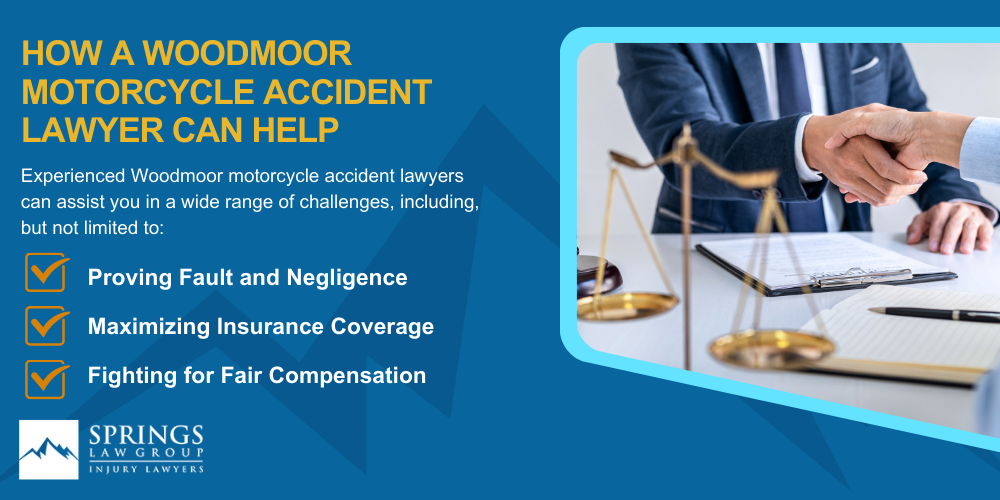 Hiring A Motorcycle Accident Lawyer In Woodmoor, Colorado (CO); Types Of Motorcycle Accidents In Woodmoor, Colorado (CO); Motorcycle Insurance Laws In Woodmoor, Colorado (CO); Navigating The Claims Process After A Motorcycle Accident In Woodmoor, Colorado (CO); Common Injuries Sustained In Woodmoor Motorcycle Accidents; How A Woodmoor Motorcycle Accident Lawyer Can Help