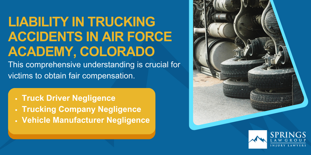 Types Of Truck Accidents We Handle In Arvada, Colorado (CO); Common Causes Of Trucking Accidents In Arvada, Colorado (CO); Common Injuries Sustained In Arvada Truck Accidents; Liability In Trucking Accidents In Air Force Academy, Colorado