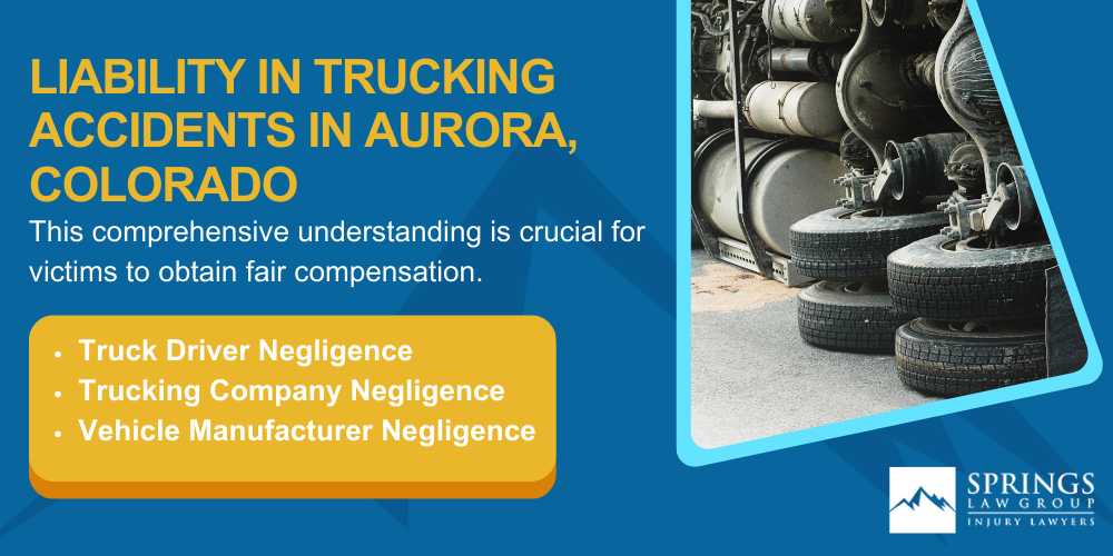 Types Of Truck Accidents We Handle In Aurora, Colorado (CO); Common Causes Of Trucking Accidents In Aurora, Colorado (CO); Common Injuries Sustained In Aurora Truck Accidents; Liability In Trucking Accidents In Aurora, Colorado