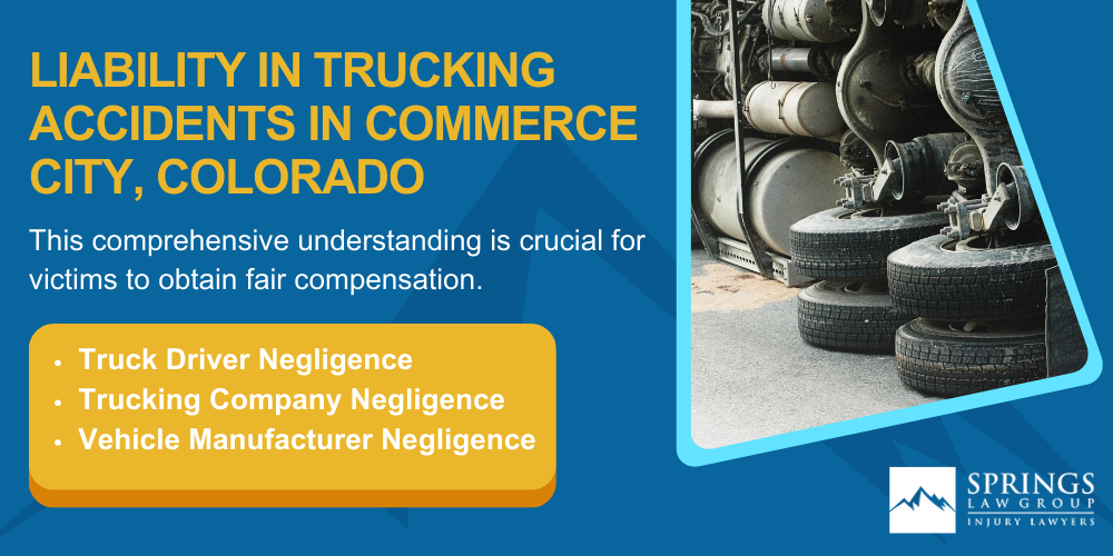 Types Of Truck Accidents We Handle In Commerce City, Colorado (CO); Common Causes Of Trucking Accidents In Commerce City, Colorado (CO); Common Injuries Sustained In Commerce City Truck Accidents; Liability In Trucking Accidents In Commerce City, Colorado