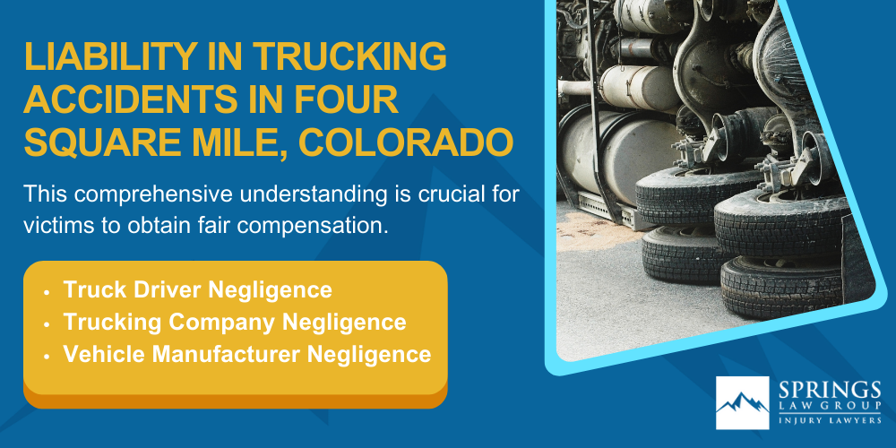 Types Of Truck Accidents We Handle In Englewood, Colorado (CO); Common Causes Of Trucking Accidents In Englewood, Colorado (CO); Common Injuries Sustained In Englewood Truck Accidents; Liability In Trucking Accidents In Englewood, Colorado; Compensation Available In A Englewood Truck Accident Claim; Important Steps To Take After A Truck Accident In Englewood, Colorado (CO); Springs Law Group_ The #1 Truck Accident Lawyers In Englewood, Colorado (CO); The #1 Truck Accident Lawyers In Englewood, Colorado (CO); Types Of Truck Accidents We Handle In Four Square Mile, Colorado (CO); Common Causes Of Trucking Accidents In Four Square Mile, Colorado (CO); Common Injuries Sustained In Four Square Mile Truck Accidents; Liability In Trucking Accidents In Four Square Mile, Colorado