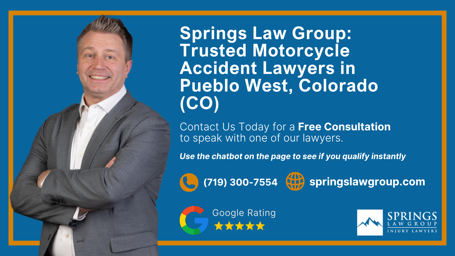 Hiring A Motorcycle Accident Lawyer In Pueblo West Colorado (CO); Types Of Motorcycle Accidents In Pueblo West, Colorado (CO); Types Of Motorcycle Accidents In Pueblo West, Colorado (CO); Motorcycle Insurance Laws In Pueblo West, Colorado (CO); Navigating The Claims Process After A Motorcycle Accident In Pueblo West, Colorado (CO); Common Injuries Sustained In Pueblo West Motorcycle Accidents; How A Pueblo West Motorcycle Accident Lawyer Can Help; Springs Law Group_ Motorcycle Accident Lawyers In Pueblo West, Colorado (CO); Pueblo West Motorcycle Accident Lawyer; Springs Law Group Motorcycle Accident Lawyers in Pueblo West, Colorado (CO)