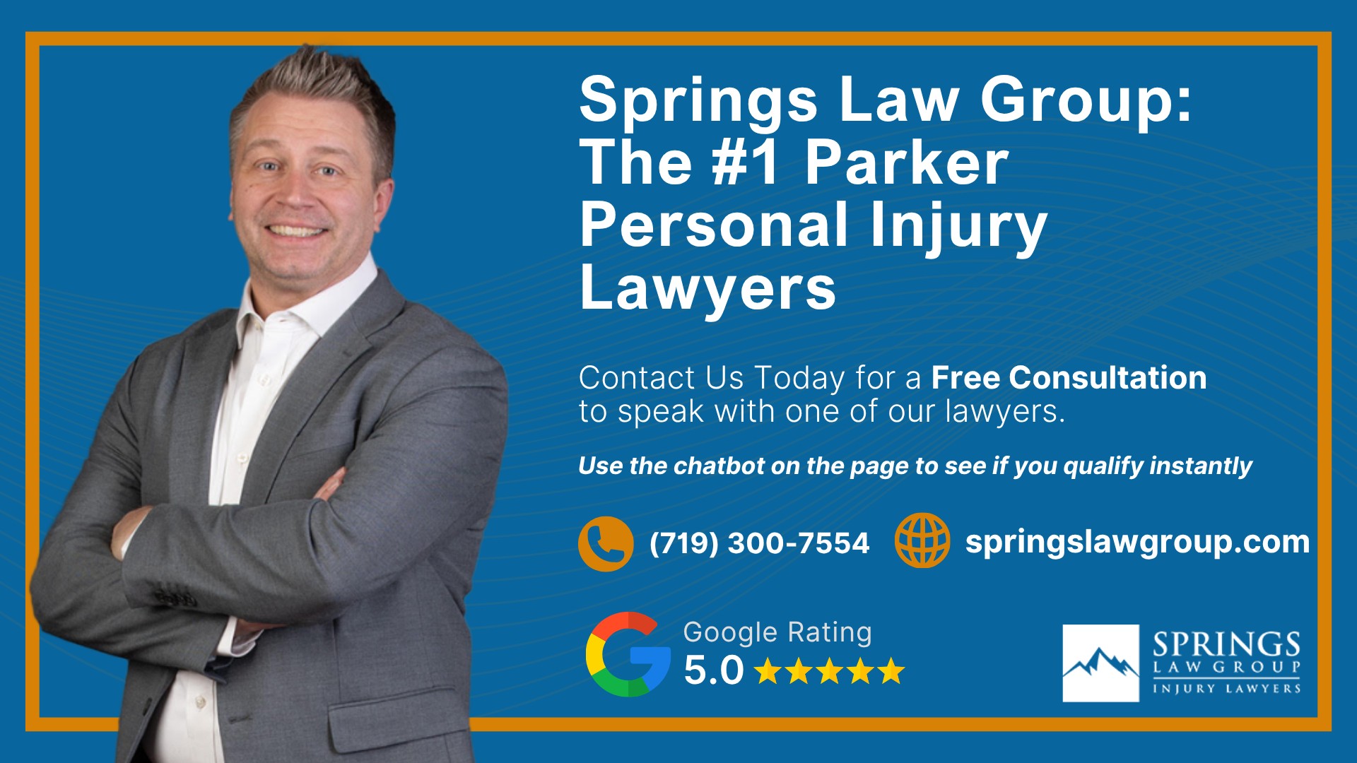 Meet Our Parker Personal Injury Lawyers; Christopher Nicolaysen_ Personal Injury Lawyer; Types Of Personal Injury Cases In Parker, Colorado; Do You Qualify for a Personal Injury Lawsuit; What To Do Immediately After a Personal Injury in Parker; The Process for a Personal Injury Case in Parker, CO; Springs Law Group_ The #1 Parker Personal Injury Lawyers