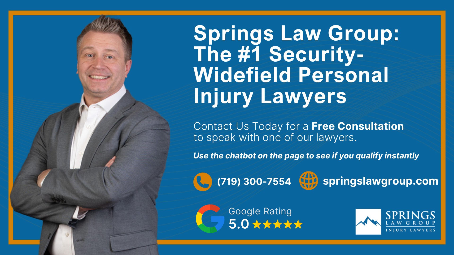Meet Our Security-Widefield Personal Injury Lawyers; Christopher Nicolaysen_ Personal Injury Lawyer; Types Of Personal Injury Cases In Security-Widefield, Colorado; Do You Qualify for a Personal Injury Lawsuit; Gathering Evidence for a Personal Injury Case; Common Damages in Personal Injury Lawsuits; What To Do Immediately After a Personal Injury in Security-Widefield; The Process for a Personal Injury Case in Security-Widefield, CO; Springs Law Group_ The #1 Security-Widefield Personal Injury Lawyers