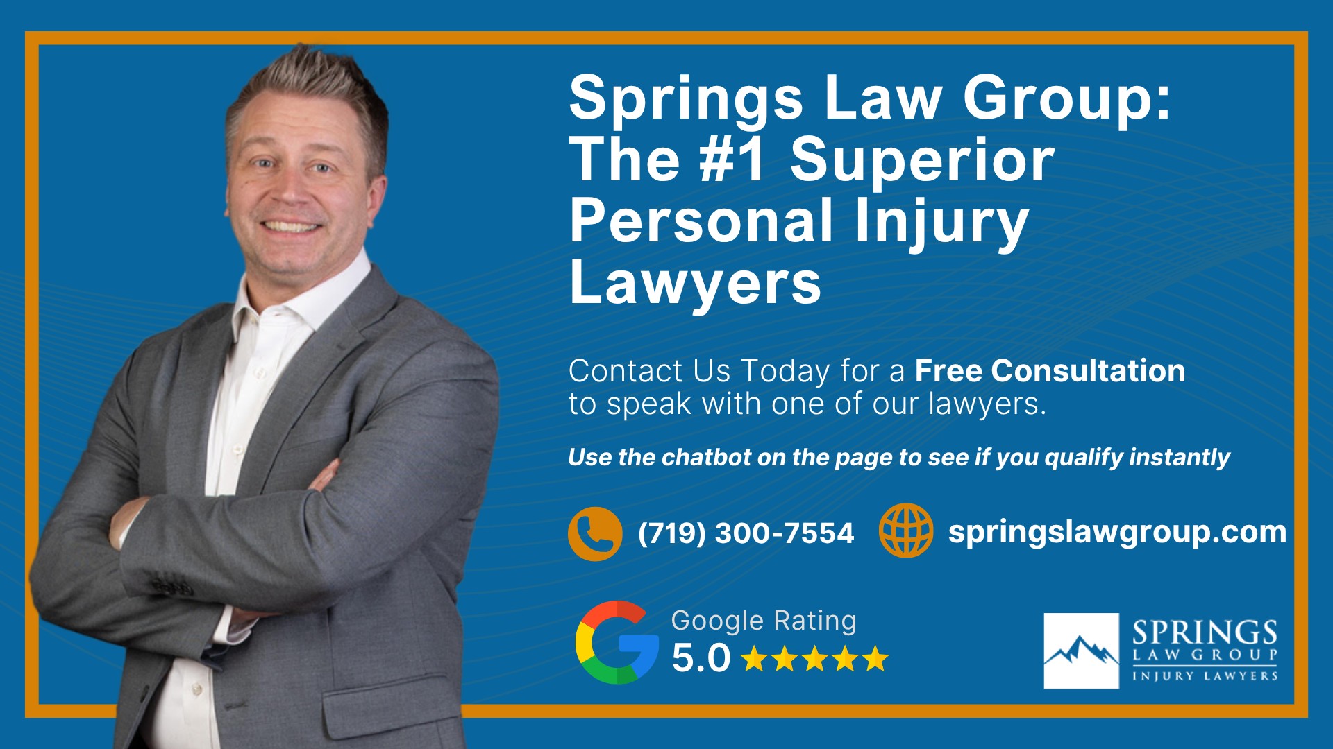Meet Our Park Center Personal Injury Lawyers; Christopher Nicolaysen_ Personal Injury Lawyer; Types Of Personal Injury Cases In Superior, Colorado; Do You Qualify for a Personal Injury Lawsuit; Gathering Evidence for a Personal Injury Case; Common Damages in Personal Injury Lawsuits; What To Do Immediately After a Personal Injury in Superior; The Process for a Personal Injury Case in Superior, CO; Springs Law Group_ The #1 Superior Personal Injury Lawyers
