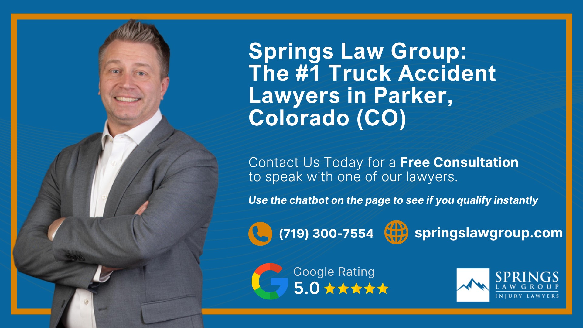 Types of Truck Accidents We Handle in Parker, Colorado (CO); Common Causes of Trucking Accidents in Parker, Colorado (CO); Common Injuries Sustained in Parker Truck Accidents; Liability in Trucking Accidents in Parker, Colorado; Important Steps to Take After a Truck Accident in Parker, Colorado (CO); Springs Law Group_ The #1 Truck Accident Lawyers in Parker, Colorado (CO) 