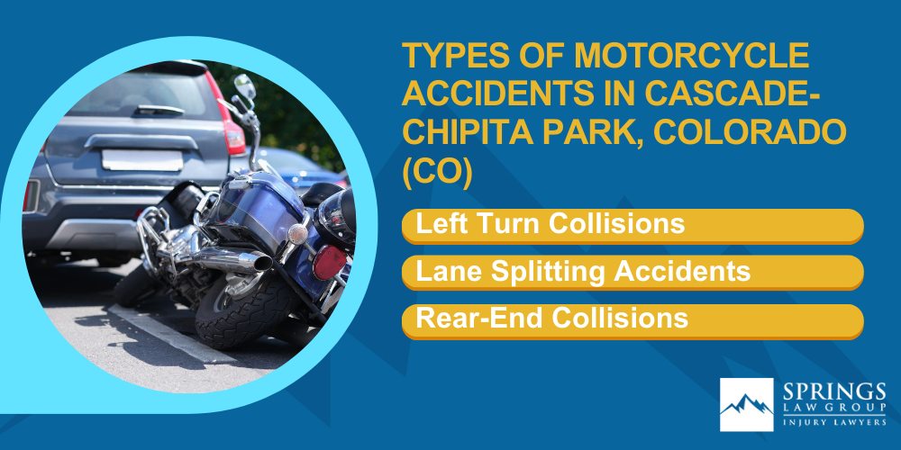 Hiring A Motorcycle Accident Lawyer In Cascade-Chipita Park, Colorado (CO); Types Of Motorcycle Accidents In Cascade-Chipita Park, Colorado (CO)