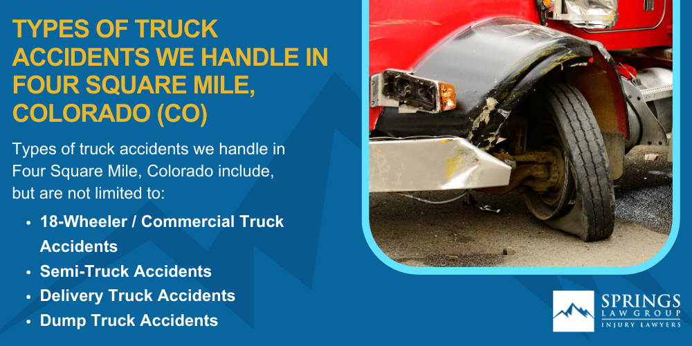 Types Of Truck Accidents We Handle In Englewood, Colorado (CO); Common Causes Of Trucking Accidents In Englewood, Colorado (CO); Common Injuries Sustained In Englewood Truck Accidents; Liability In Trucking Accidents In Englewood, Colorado; Compensation Available In A Englewood Truck Accident Claim; Important Steps To Take After A Truck Accident In Englewood, Colorado (CO); Springs Law Group_ The #1 Truck Accident Lawyers In Englewood, Colorado (CO); The #1 Truck Accident Lawyers In Englewood, Colorado (CO); Types Of Truck Accidents We Handle In Four Square Mile, Colorado (CO)