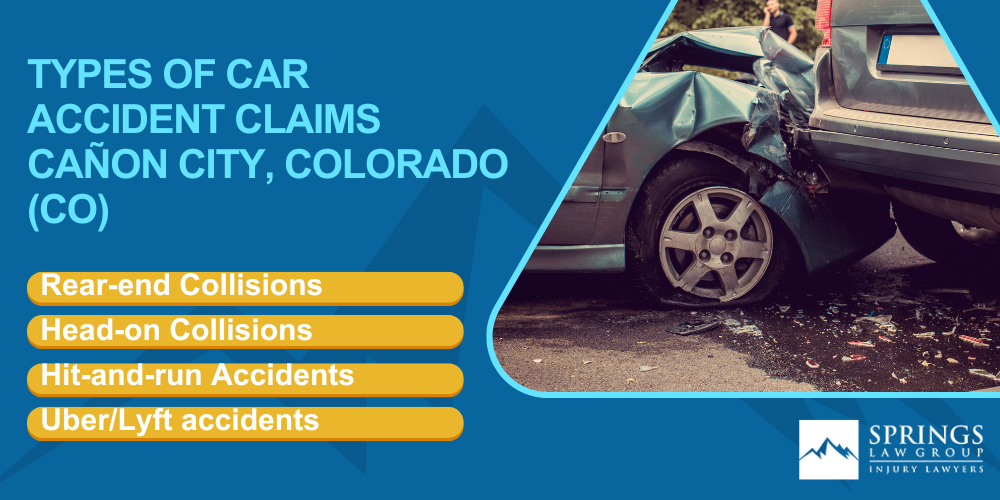 Why Hire a Cañon City Car Accident Lawyer; Types of Car Accident Claims in Cañon City, Colorado (CO)