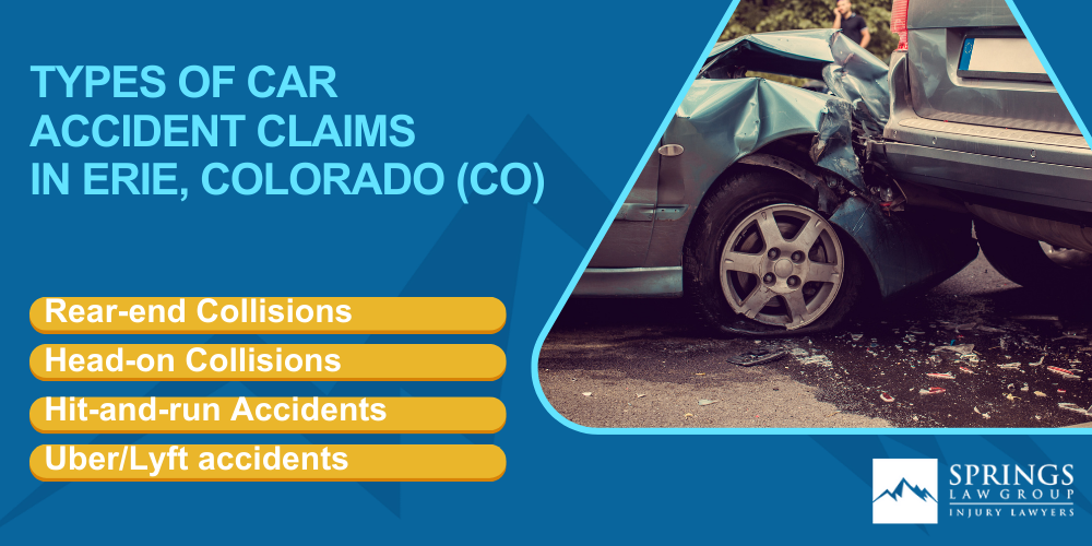 Erie Car Accident Lawyer; Why Hire an Erie Car Accident Lawyer; Types of Car Accident Claims in Erie, Colorado (CO)
