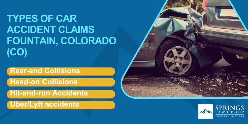 Why Hire a Fountain Car Accident Lawyer; Understanding Negligence in Fountain Car Accidents; Types of Car Accident Claims in Fountain, Colorado (CO)