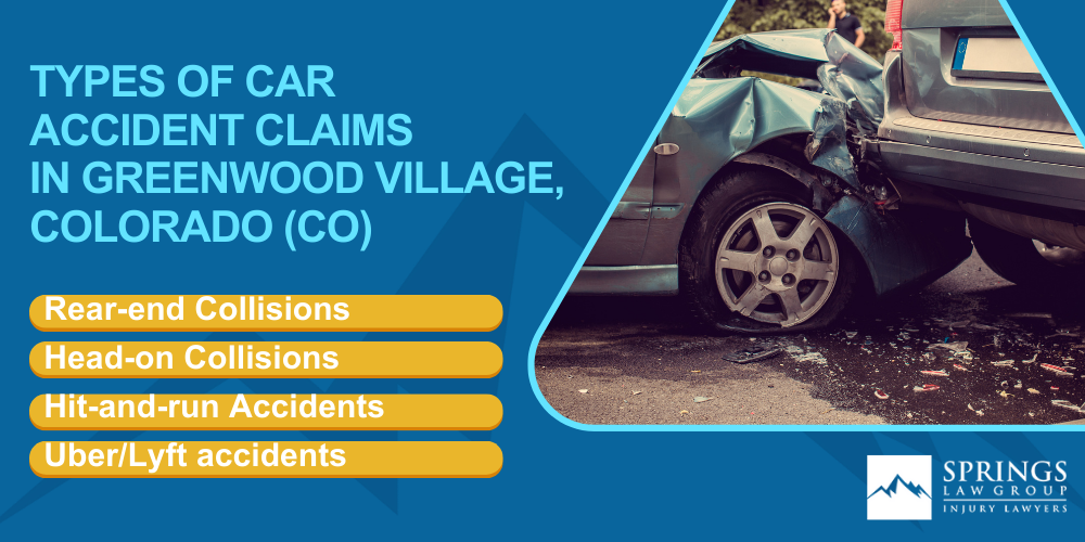 Why Hire a Greenwood Village Car Accident Lawyer; Types of Car Accident Claims in Greenwood Village, Colorado (CO)
