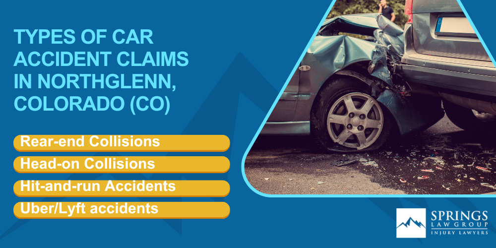 Why Hire a Northglenn Car Accident Lawyer; Types of Car Accident Claims in Northglenn, Colorado (CO)