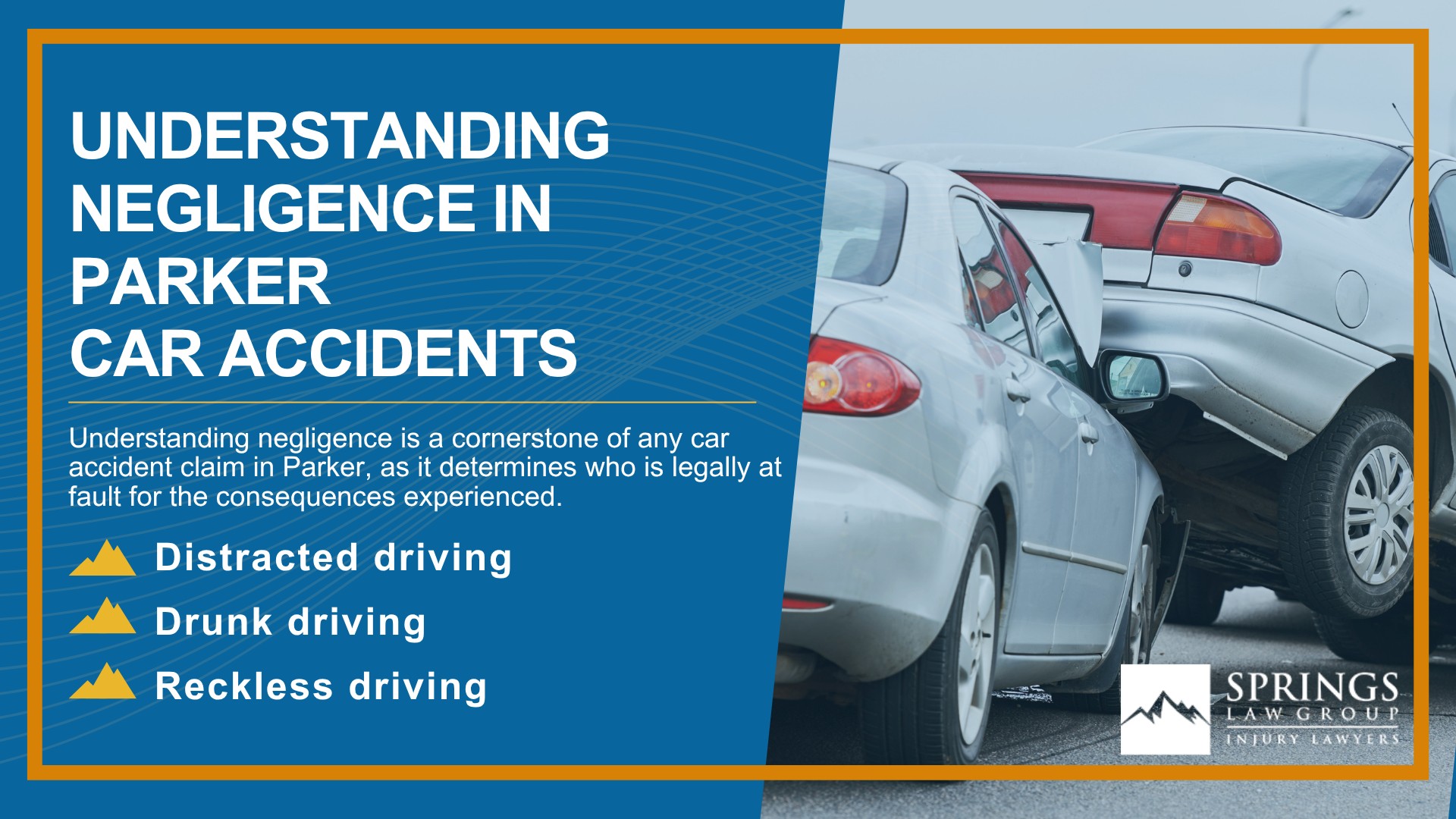 Why Hire a Parker Car Accident Lawyer; Types of Car Accident Claims in Parker, Colorado (CO); Understanding Negligence in Parker Car Accidents