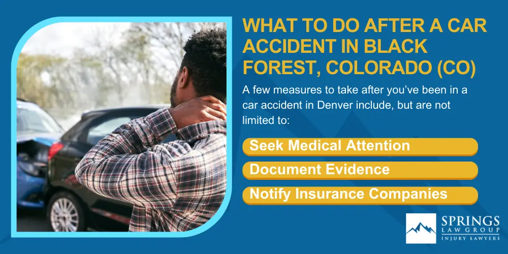 Black Forest Car Accident Lawyer; Why Hire A Black Forest Car Accident Lawyer; Types Of Car Accident Claims In Black Forest, Colorado (CO); Understanding Negligence In Black Forest Car Accidents; What To Do After A Car Accident In Black Forest, Colorado (CO)