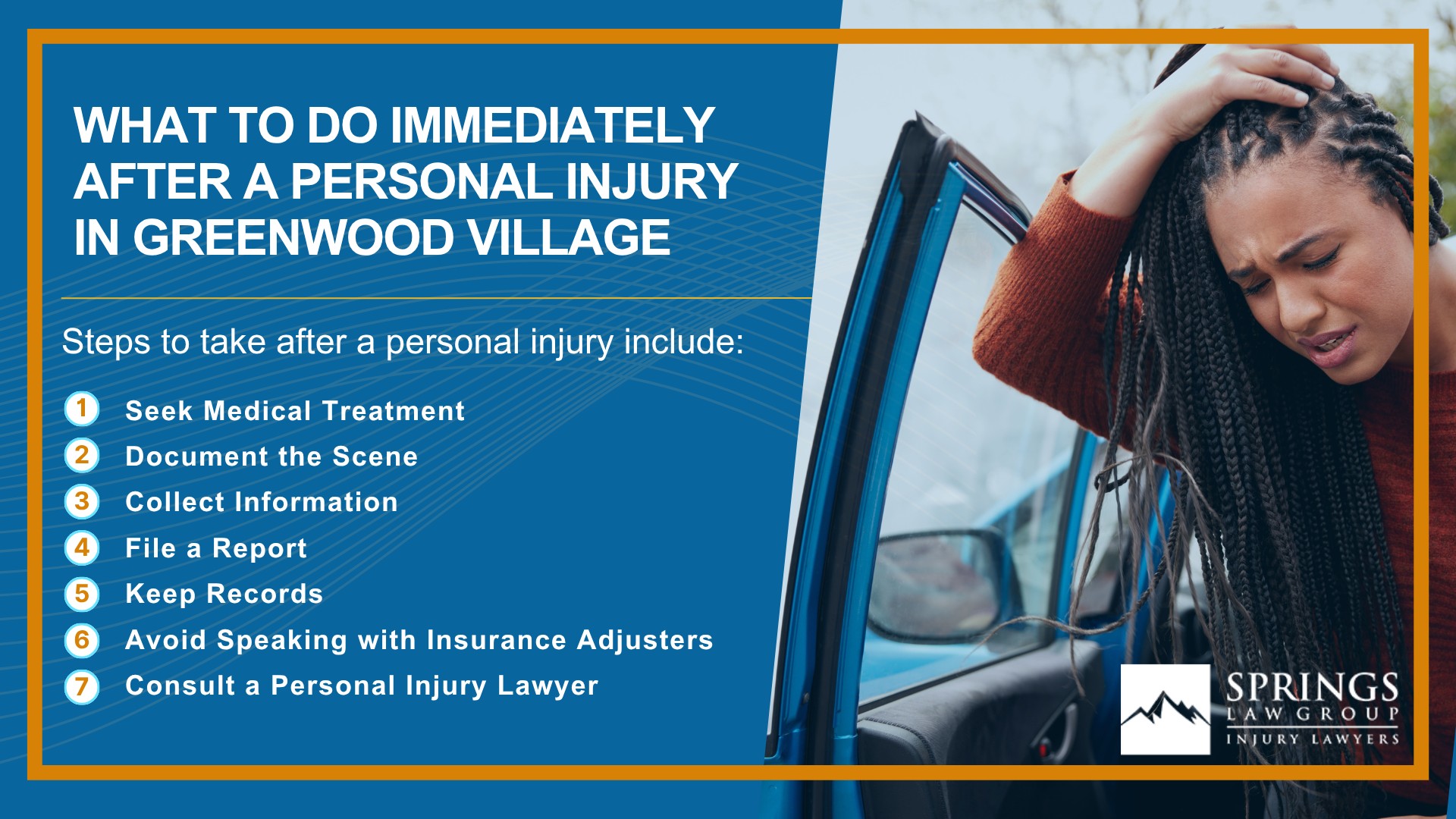 Meet Our Greenwood Village Personal Injury Lawyers; Christopher Nicolaysen_ Personal Injury Lawyer; Types Of Personal Injury Cases In Greenwood Village, Colorado; Do You Qualify for a Personal Injury Lawsuit; Gathering Evidence for a Personal Injury Case; Common Damages in Personal Injury Lawsuits; What To Do Immediately After a Personal Injury in Greenwood Village